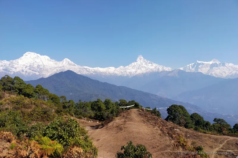 The Annapurnas seen from Pokhara